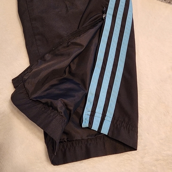 Adidas Track Joggers Vintage Y2k Black Blue Women's Pants‎ Size XL - Picture 7 of 16